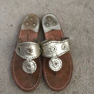 jack rogers gold sandals